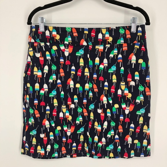 Talbots Womens Skirt Size 8P Popsicle Novelty Multicolor Summer Fun Teacher Zip - Picture 1 of 10